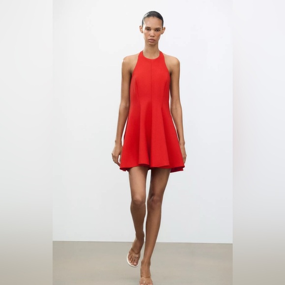 🔥🔥Zara halter Godet dress - Picture 2 of 5